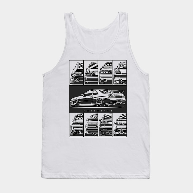 JDM Legends Tank Top by Markaryan